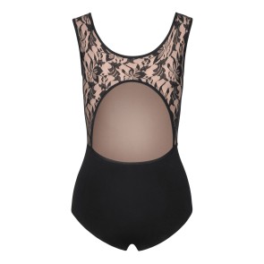 Rumpf dames Balletpak met brede Banden en Kant R3110