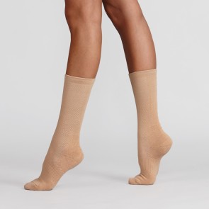 Silky Dance Compressie danssokken met antislip beige