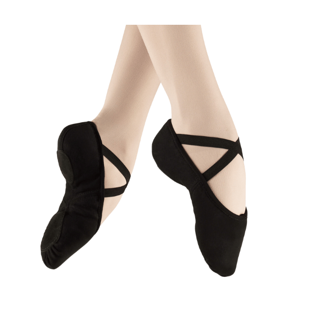 Alista Dancer Basics Alista Balletschoenen Vegan Canvas Stretchpro Zwart