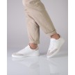 Suny-7420-Suede-Wit-Beige-Danssneakers-voor binnen en buiten