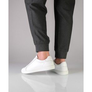 Suny Anna Kern 7425 Witte Nappa Leer Sneakers met volledige zool voor binnen en buiten
