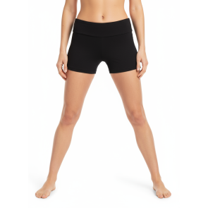 Papillon hotpant katoen flip-over PA3007danspant zwart voor dames
