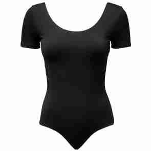 Papillon PA4021 zwarte basis balletpakje met korte mouwen voor dames