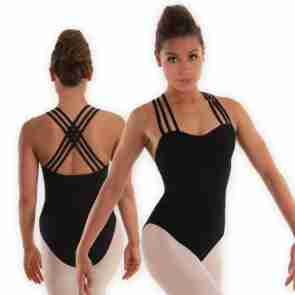 Alista Dancer Basics  zwart balletpak met 3 bandjes Expression