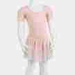Rumpf RU3040 Roze balletpakje met ronde hals en mouwtjes