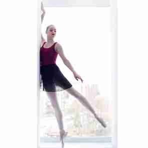 Rumpf RU3050 Chiffon Ballet Wikkelrok voor Volwassenen en Kinderen