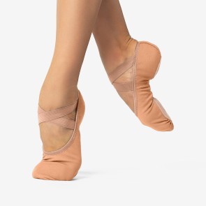 So Danca SD16 Unisex Balletschoenen van Elastisch Canvas karamel