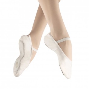 Witte Balletschoenen van Leer met Doorlopende Zool Alista Elite