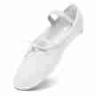 Rumpf 1001 meisjes Balletschoenen met koordje en elastiek wit