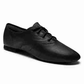 Alista Dancer Basics  Jazzschoenen in Soepel Leer voor Volwassenen met Splitzool Zwart