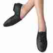 Zwarte jazzschoenen van soepel leer vetermodel met splitzool Alista Dancer Basic