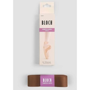 Bloch A0528 Satijnen Stretch lint voor Spitzen bruin