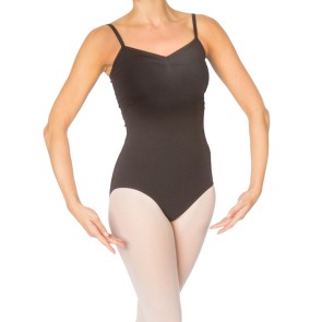 zwart dames Papillon PA4004 Balletpakje spaghettibandjes pinch voor en achter