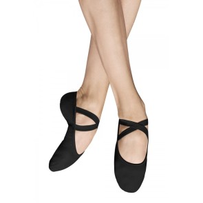 Bloch S0284M canvas balletschoenen stretch met splitzool zwart