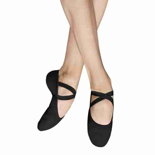 Bloch S0284M canvas balletschoenen stretch met splitzool zwart