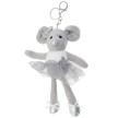 Alista Dancer Basics Alista Ballerina Muis Sleutelhanger knuffel grijs