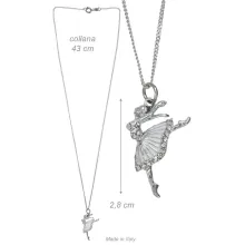 Alista Dancer Basics  Alista Ballerina Ketting met Zilverkleurig Strass