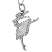 Alista Dancer Basics Alista Ballerina Ketting met Zilverkleurig Strass steentjes