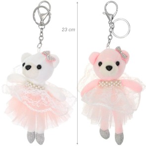 Alista Ballerina Beertje met Tutu Sleutelhanger