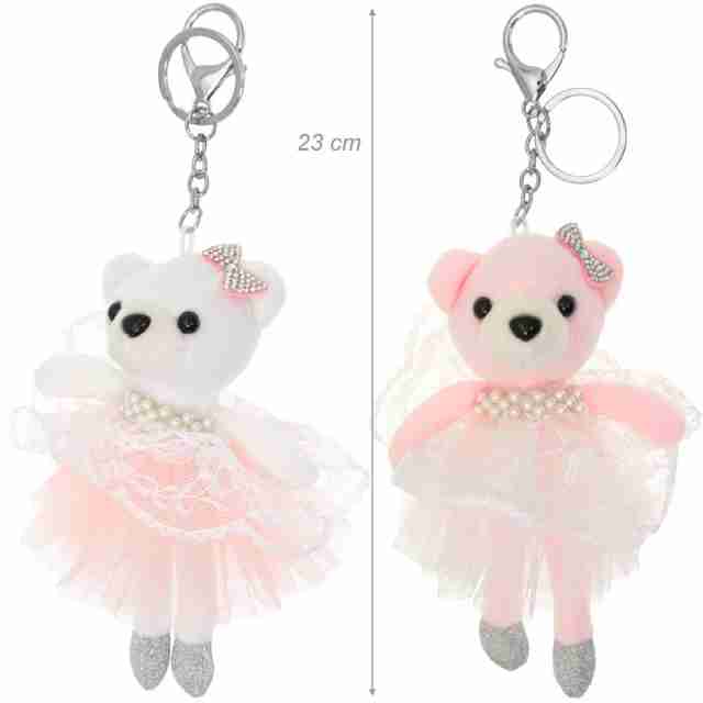 Alista Ballerina Beertje met Tutu Sleutelhanger