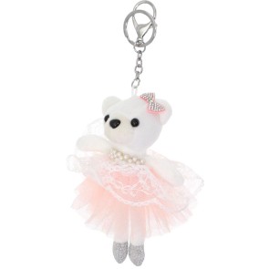 Alista sleutelhanger ballerina beer wit F490274/1