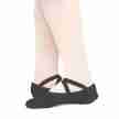 zwarte canvas balletschoenen splitzool van papillon PA1014 