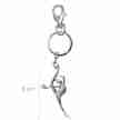 Alista sleutelhanger met turnster en bal 6 cm 