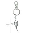 Alista sleutelhanger met turnster en bal 6 cm 