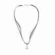 Rumpf gekleurde satijn ketting met tutu hanger