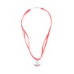 Rumpf Ketting Satijn gekleurd met Tutu Hanger rood