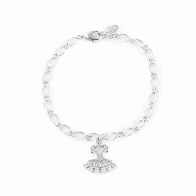 Rumpf armband met tutu hanger