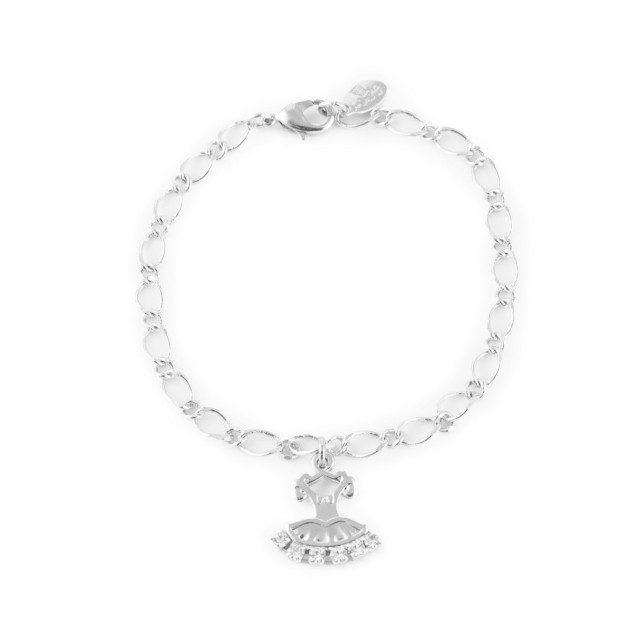 Rumpf armband met tutu hanger