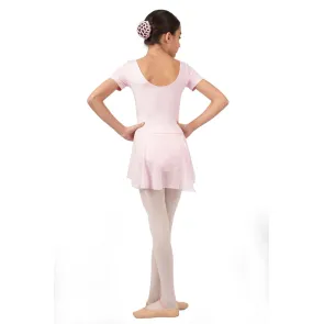 Rumpf Balletpakje Jersey met Rokje voor meisjes roze achter