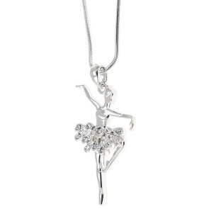 Alista Ballet Ketting van Ballerina Hanger met Strass B32068