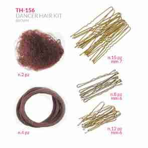 Techdance Danser Haar Kit - Bruin TH-156