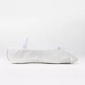 Witte Rumpf Balletschoen RU1000 met doorlopende zool kinderen