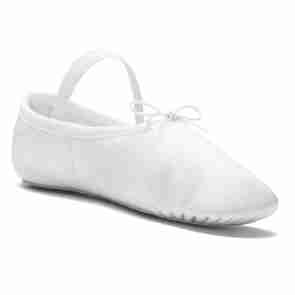 Rumpf 1003 Lederen Balletschoenen met Volledige Zool Wit