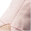 Rumpf 1004 canvas balletschoenen met suede splitzool roze gekruiste bandjes