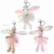 Alista Dancer Basics Alista Ballerina-Konijntje Sleutelhanger met strass steentjes