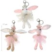 Alista Dancer Basics Alista Ballerina-Konijntje Sleutelhanger met strass steentjes
