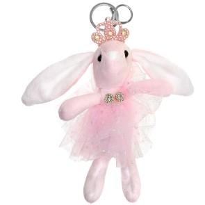 Alista Ballerina-Konijntje Sleutelhanger roze